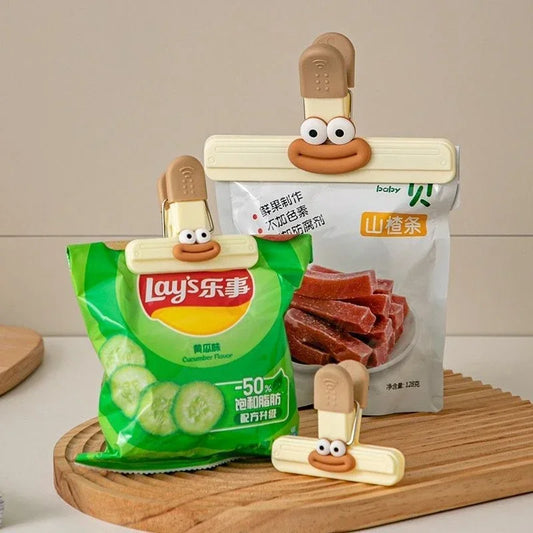 Clips de Fermeture Créatifs pour Sacs Alimentaires – Lot de 3