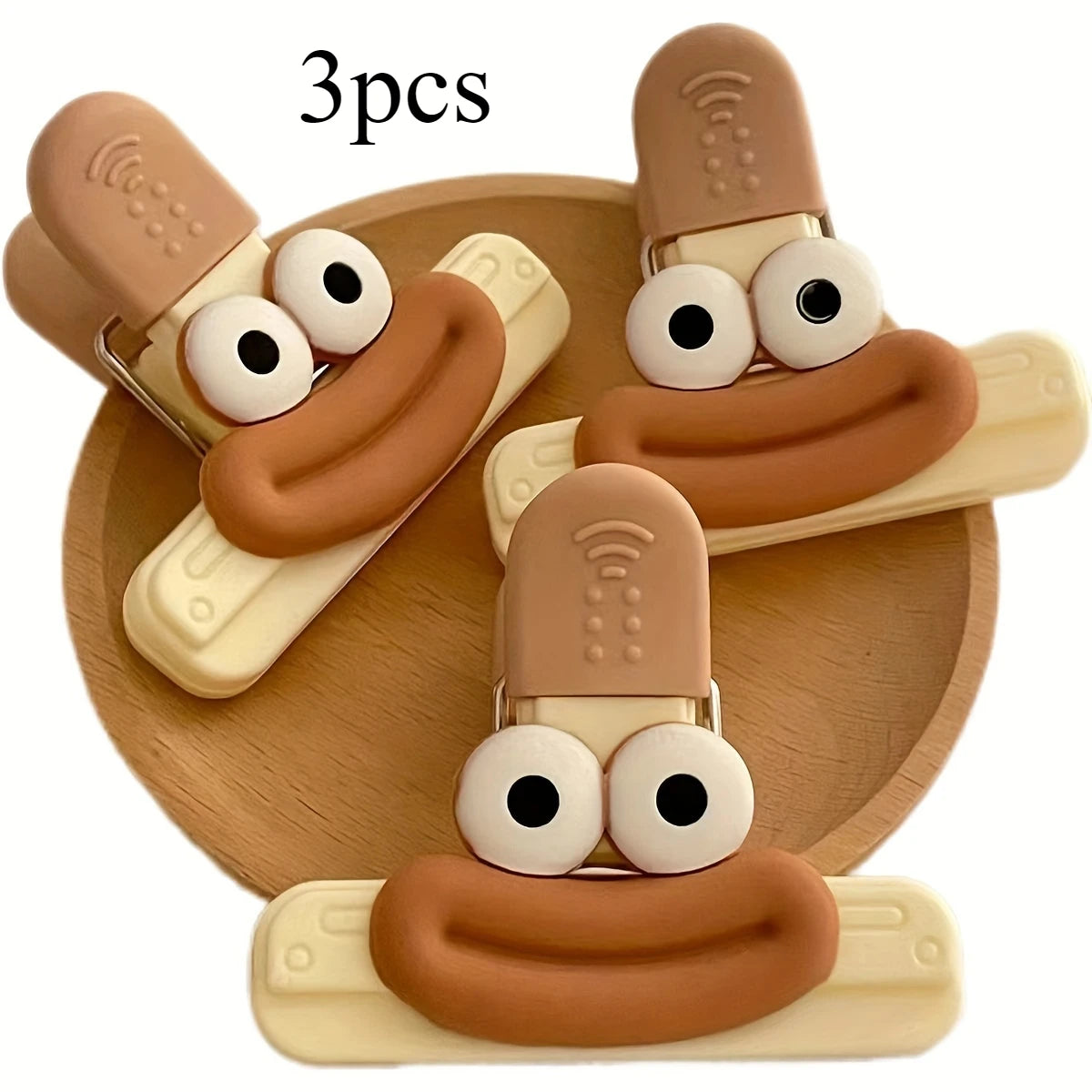 Clips de Fermeture Créatifs pour Sacs Alimentaires – Lot de 3